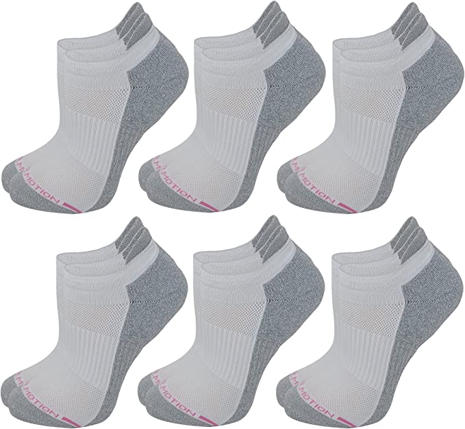 Ankle Compression Socks | Plain Basic Colors | Women's (6 Pais)