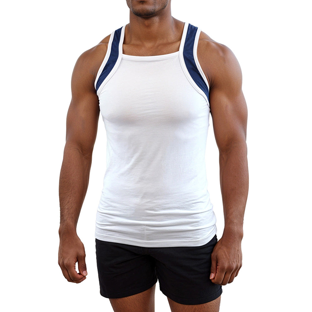 white G Unit Square Cut Tank Top