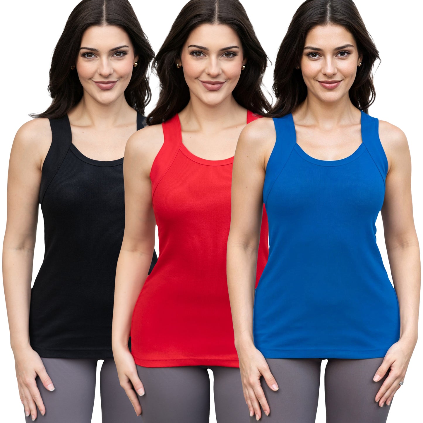 Different Touch Women Tank Tops (3 Pack)