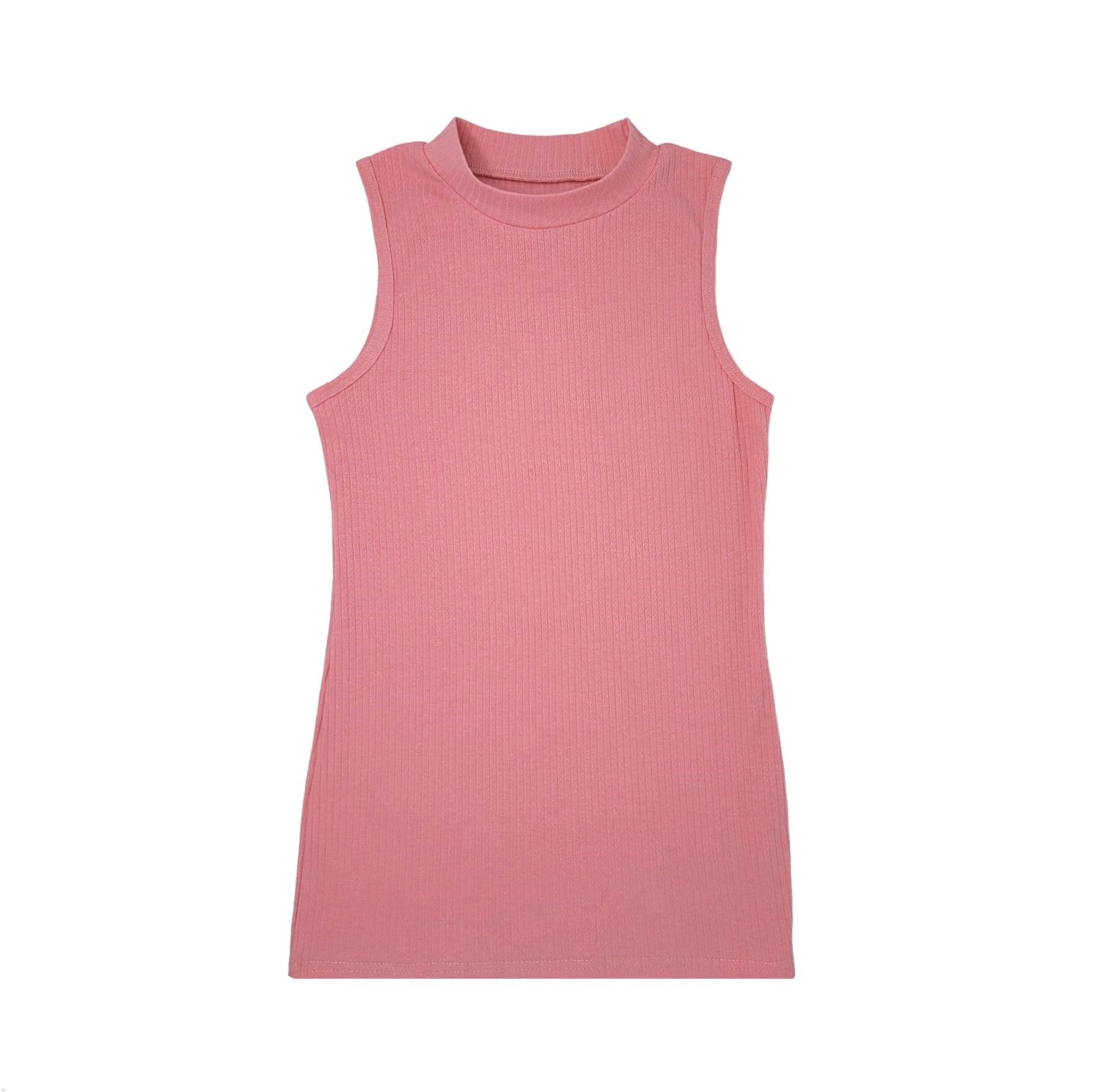 Mock Neck Tank Top | Cotton Blend Assorted Colors | Women