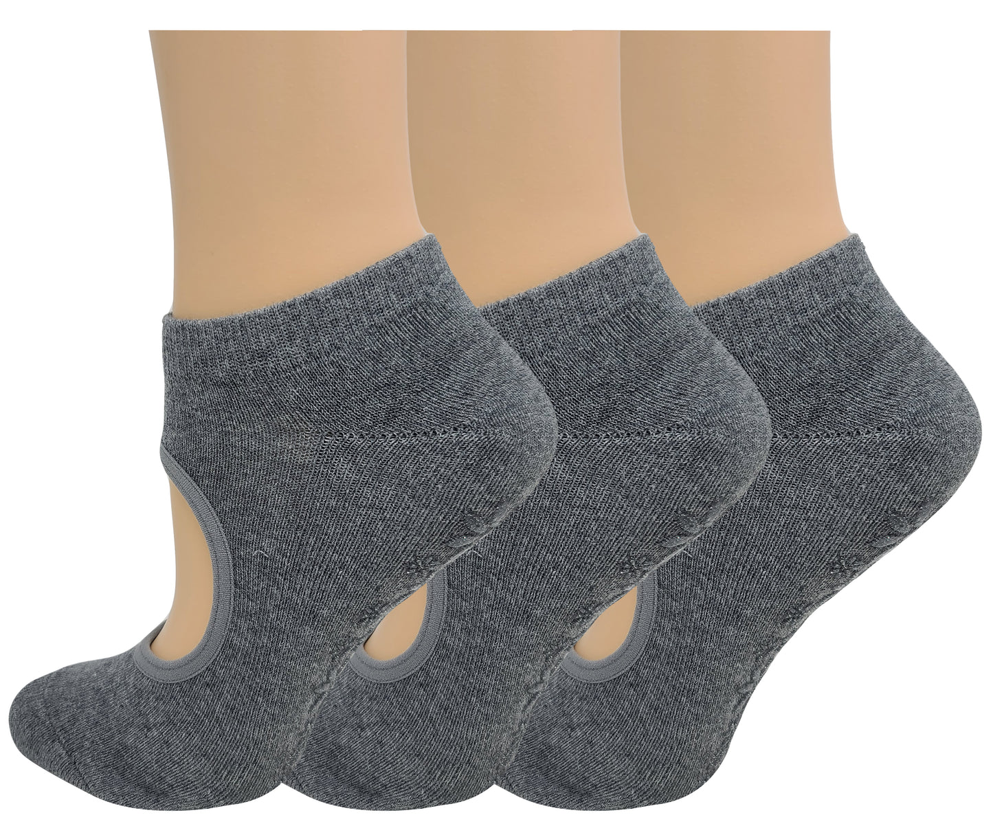 Yoga Cushion Socks with Grips | Non-Slip Pilates Ballet | Women's (3 Pairs)