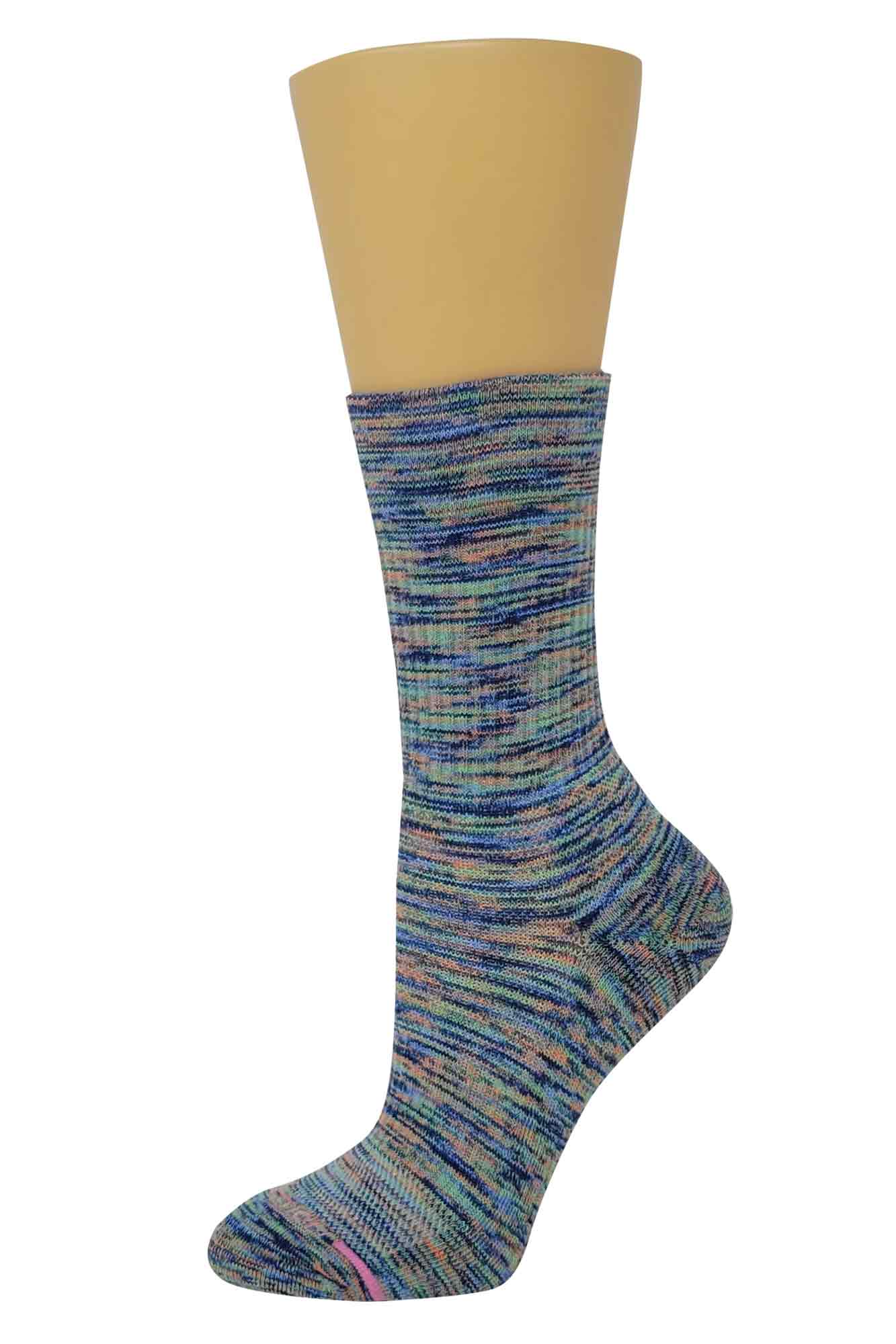 Compression Crew Socks | Spacedye Half-Cushion | Dr Motion Women ( 1 Pair )