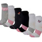 Mid-Crew Compression Socks | Assorted Print | Dr Motion ( 6 Pairs )
