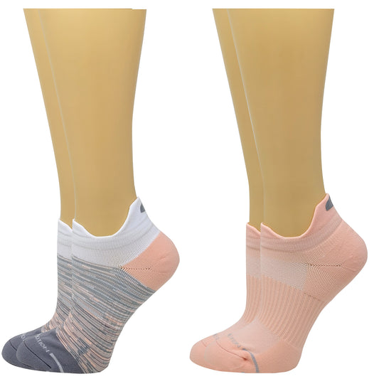 Ankle Compression Socks | Dr Motion Socks | Ombre Colorblock (2 Pack)