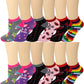 Low Cut Anklet Socks | Hearts Design | Women 12 Pairs