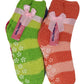 Non-Skid Slipper Socks | Cozy Fuzzy Bright Stripes | Kids (6 Pairs)