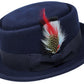 Blue fedora hat