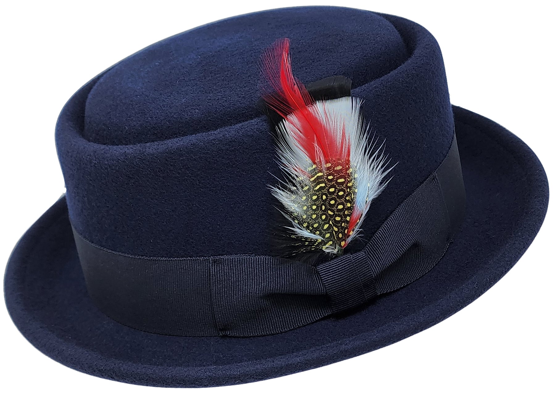 Blue fedora hat