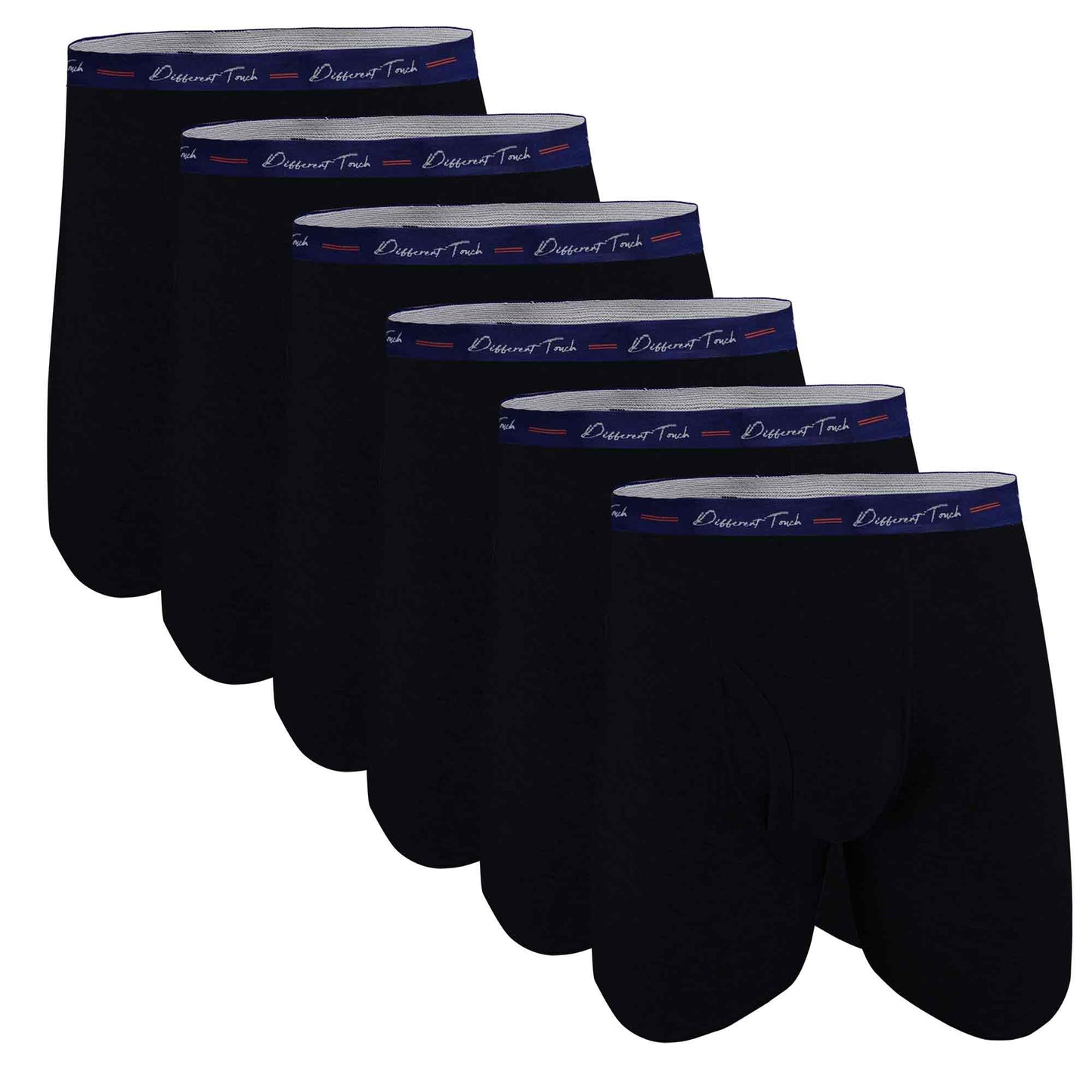 Different Touch Men's USA Big & Tall Signature Logo Leg Boxer Brief Underwear