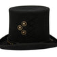 High Crown Top Hat | Perforated Leather Band and Metal Trims | Epoch Men's
