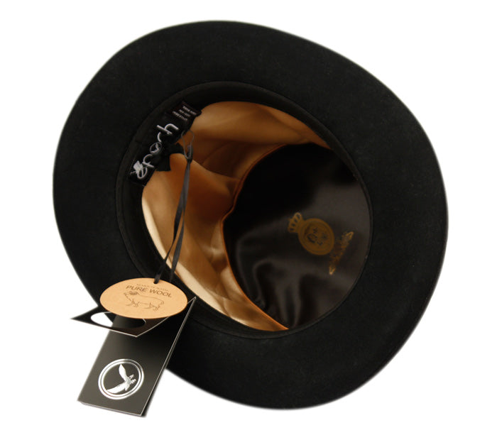 High Crown Top Hat | Perforated Leather Band and Metal Trims | Epoch Men's