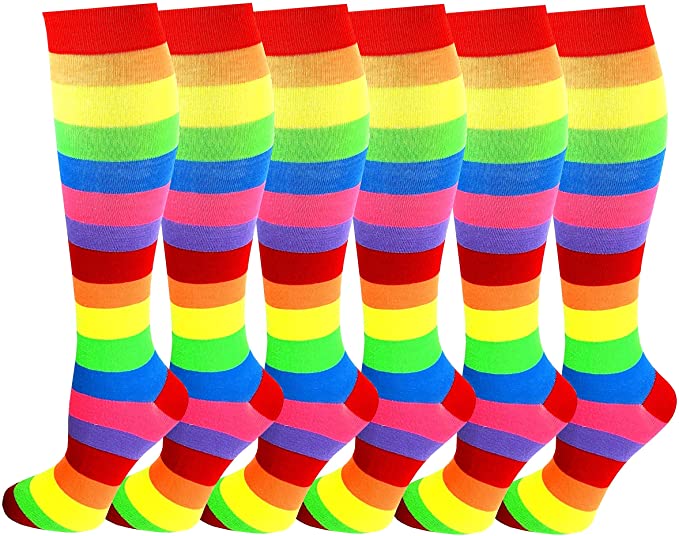 Classic Rainbow Striped Men's Socks
