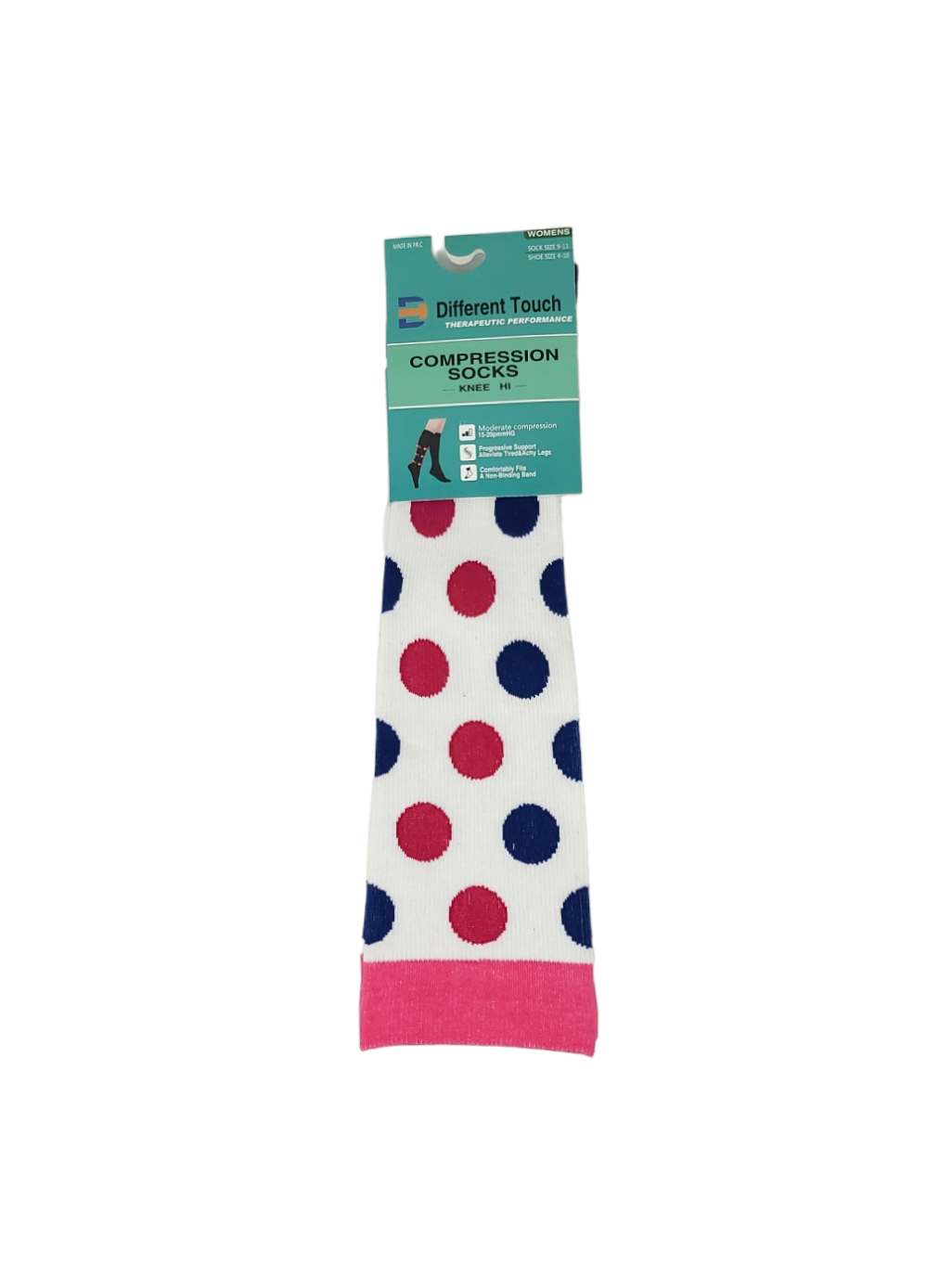 Compression Knee High Socks | 15-20 mmHg Colorful Design | Women (1 Pair)
