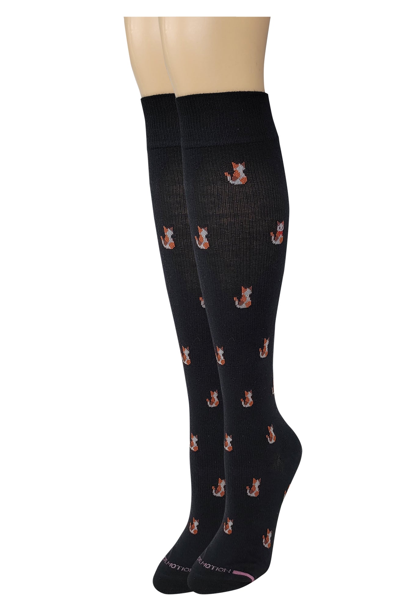 Knee High Compression Socks | Cute Cat Design | Women's (1 Pair)