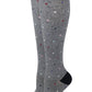 Dr. Motion Women Mini Hearts Design Compression Knee High Socks 