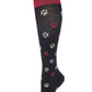 Knee High Compression Socks | Paw Prints Design | Women's (1 Pair)