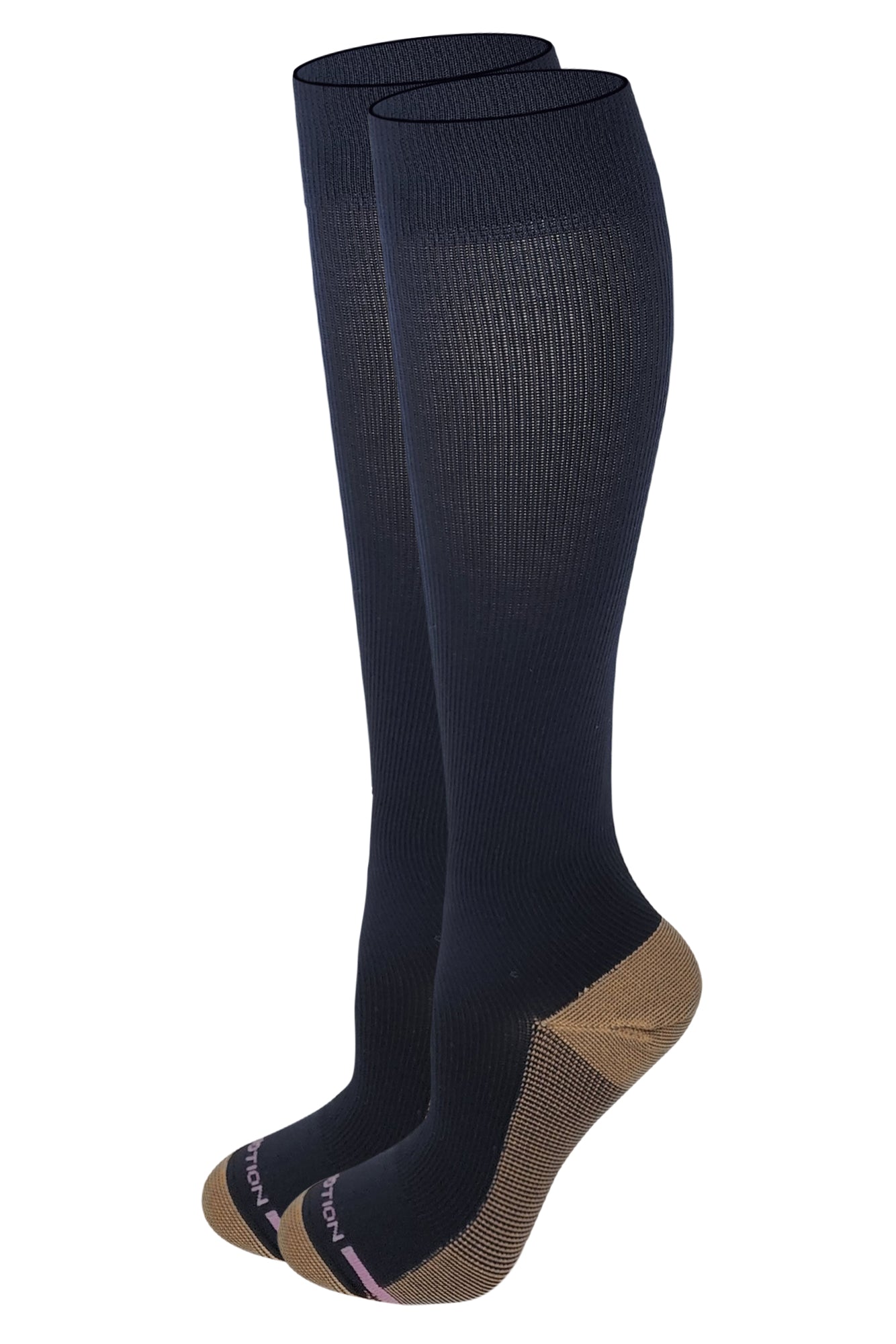 Knee High Compression Socks | Copper Infused Graduated | Women's (1 Pair)