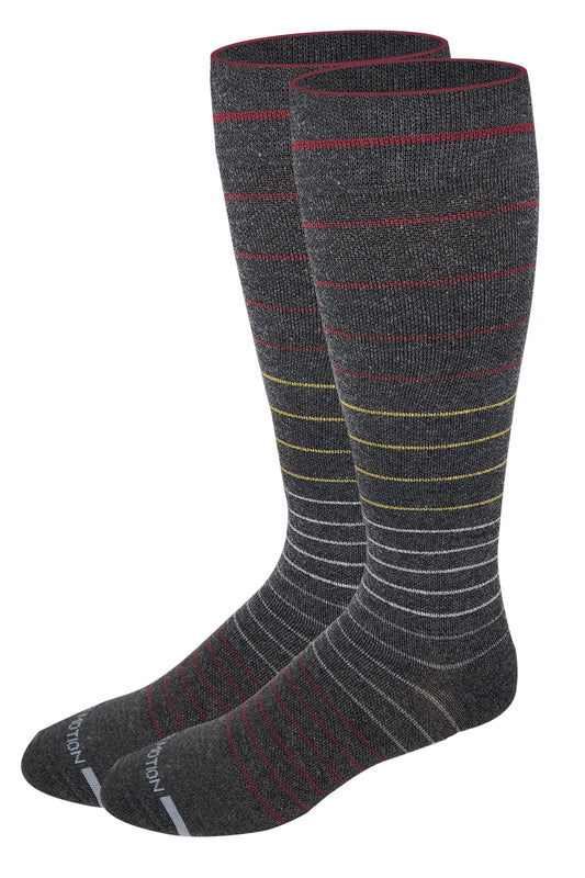 Compression Knee High Socks | Jacquard Stripe| Men's (1 Pair)