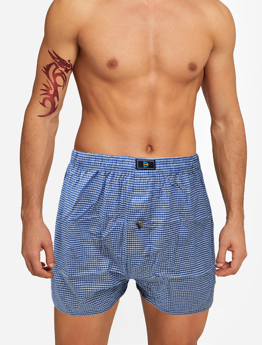 Boxer Shorts Underwear | Classic Design Plaid Woven | Men's (6 Pack)