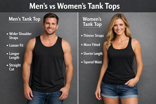 Men’s vs Women’s Tank Tops: Fit, Fabric & Style Differences Explained