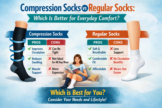 Compression Socks vs Regular Socks: What’s the Real Difference for Everyday Comfort
