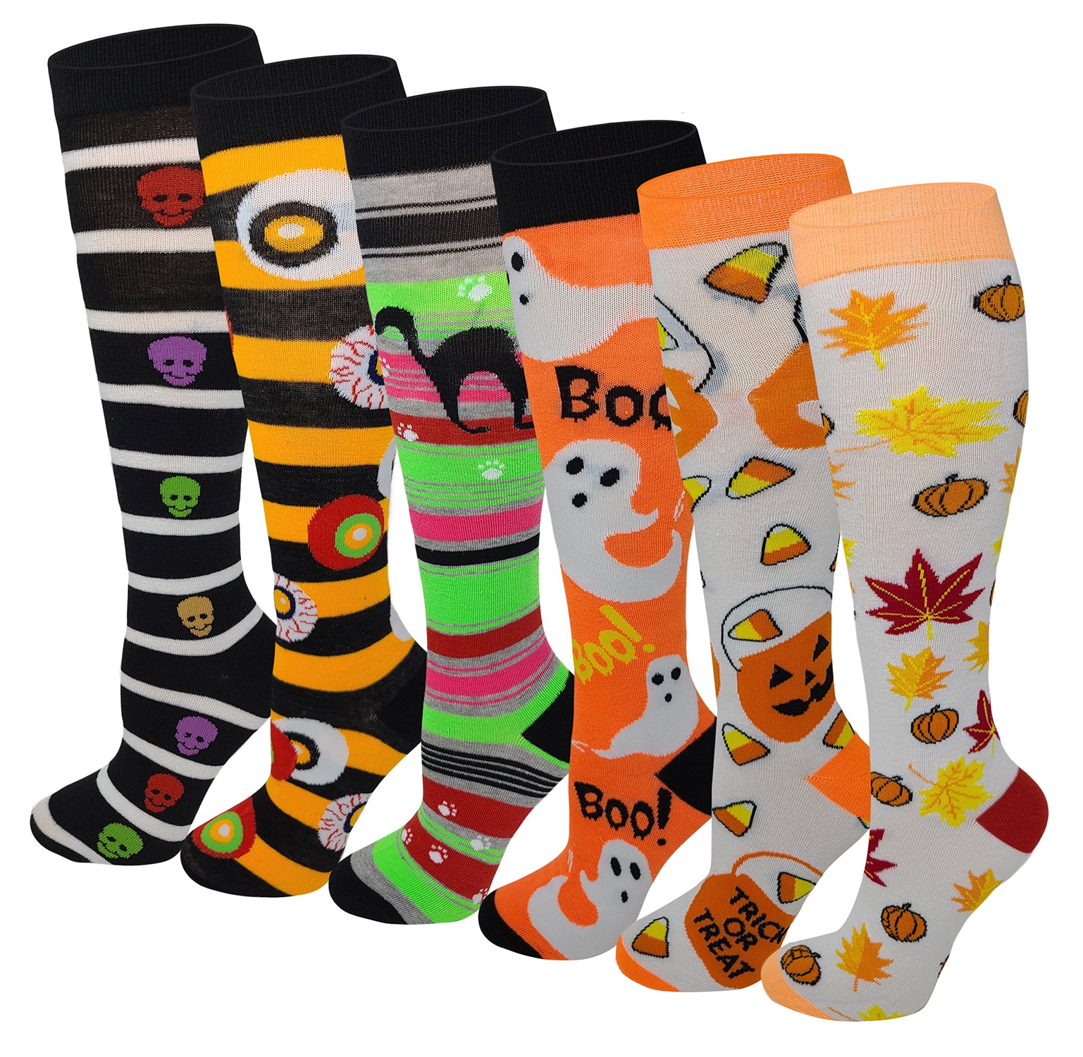Knee High Socks | Halloween Fancy Design | Womens