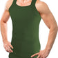 Square Cut G-unit Tank Top | Muscle Rib Basic Color A-Shirts | Men's