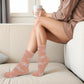 Non-slip Hospital Slipper Socks | Cozy Fuzzy Socks | Women (6 Pairs)