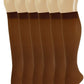 Knee High Trouser Socks | Different Touch Women's Queen Opaque (6 Pairs)