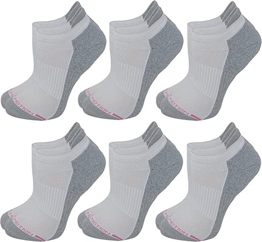 Ankle Compression Socks | Plain Basic Colors | Women's (6 Pais)