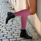 Knee High Boot Socks | Winter Cable Knit  Multi Color | Womens (6 pairs)