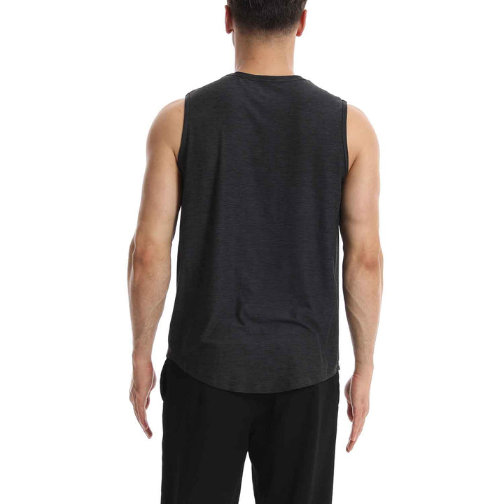 Crew Neck Tank Top for Men  Active Gym Workout Sleeveless Shirts (2 Pack)