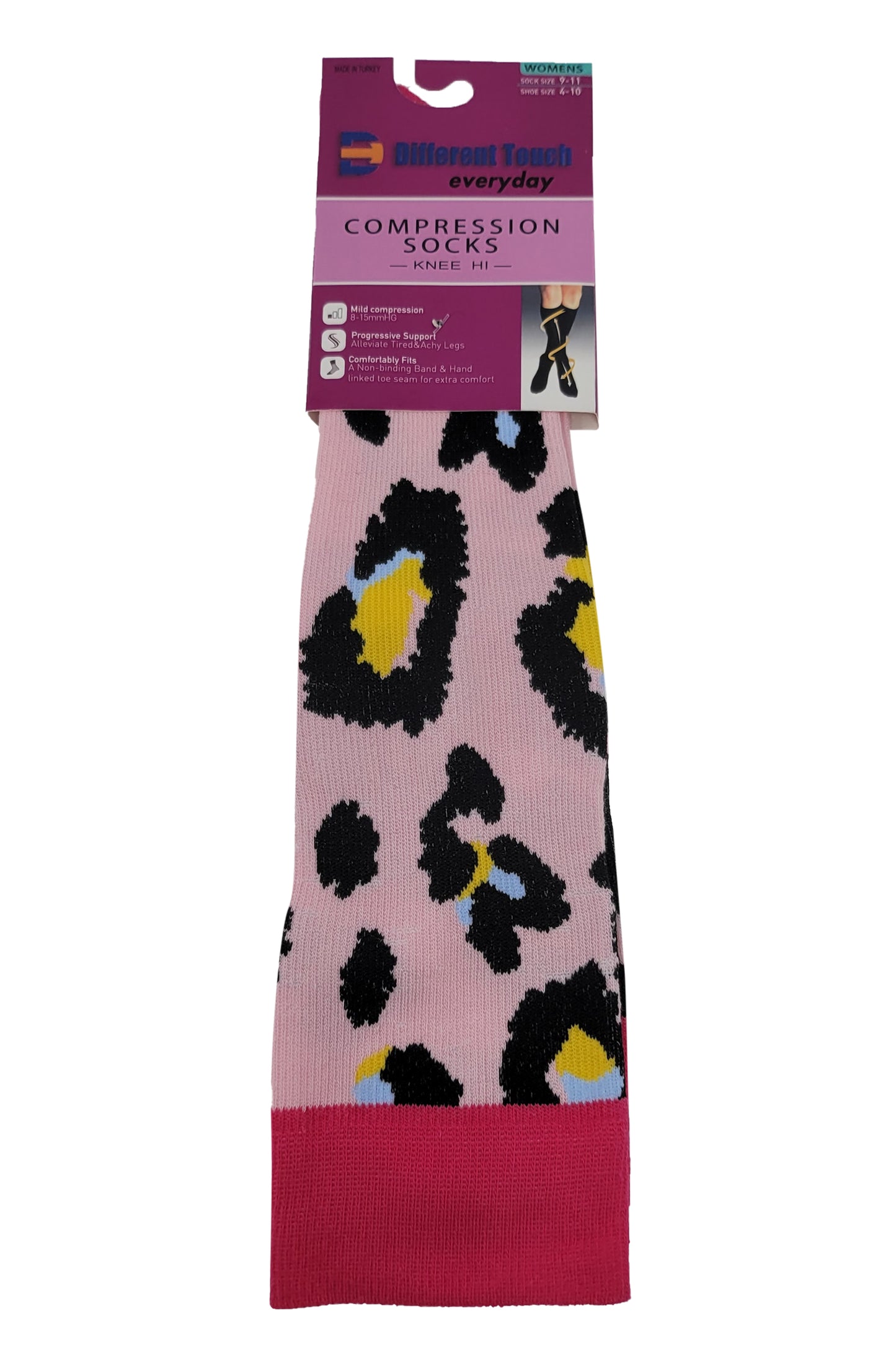 Compression Knee High Socks | Animal Print Design | Women (1 Pair)