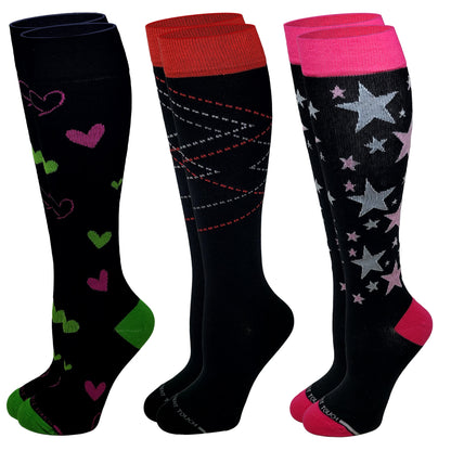 Compression Knee High Socks | Women's 3 pack| 8-15mmHg