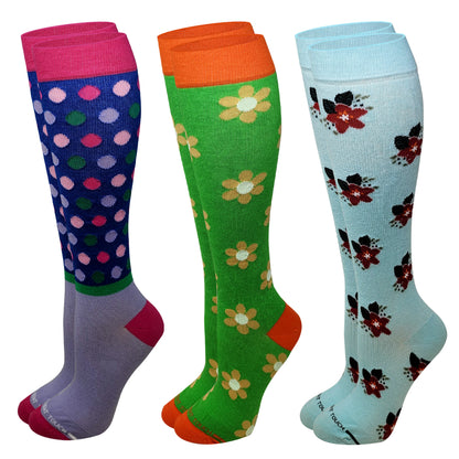 Compression Knee High Socks | Women's 3 pack| 8-15mmHg