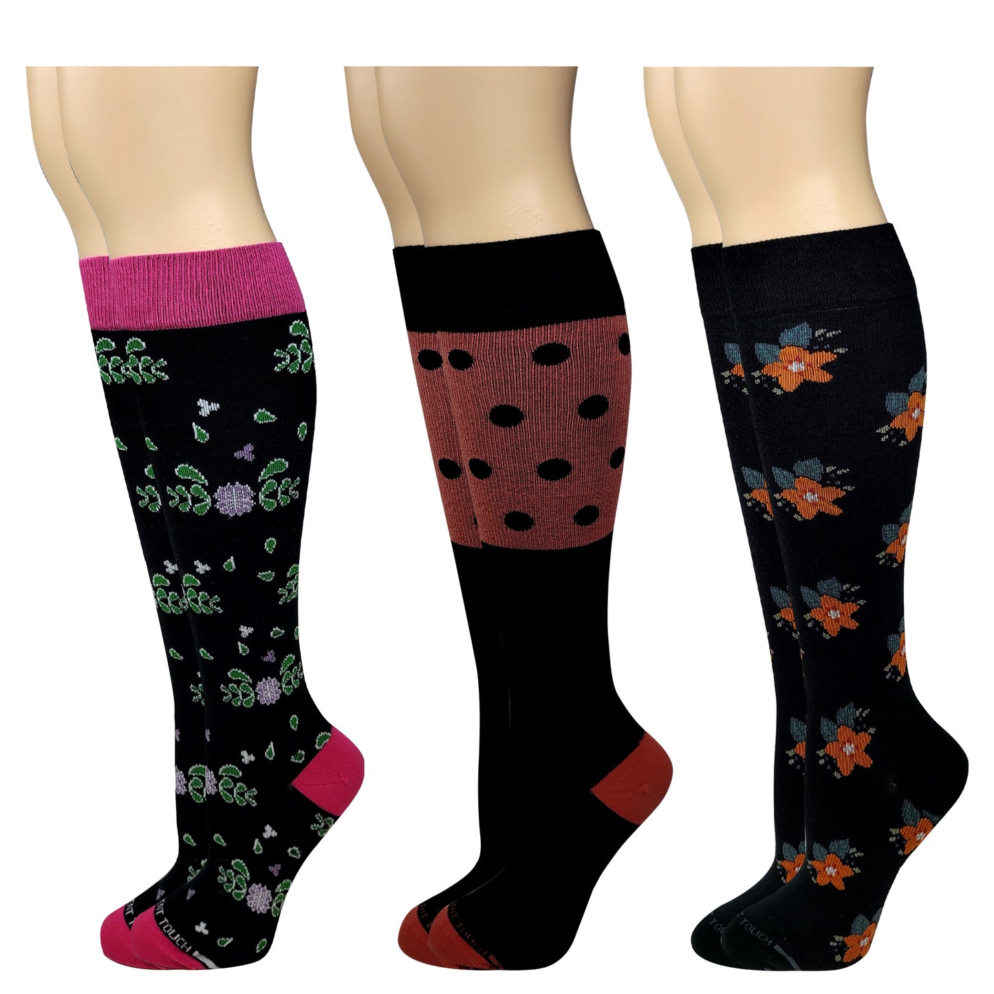 Compression Knee High Socks | Women's 3 pack| 8-15mmHg