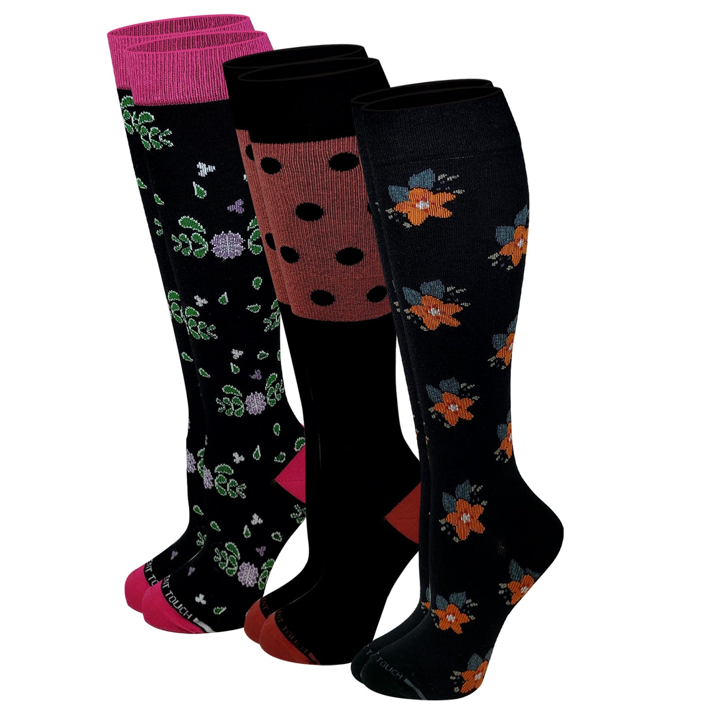 Compression Knee High Socks | Women's 3 pack| 8-15mmHg