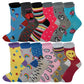 Girls Crew Socks | Fancy Design | Kids (12 Pairs)