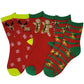 Kids Crew Socks | Christmas Novelty Design | Girls (12 Pairs)