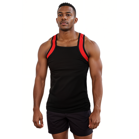 black Color Men's Tank Tops