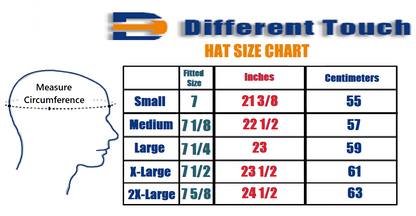 different touch hats size chart