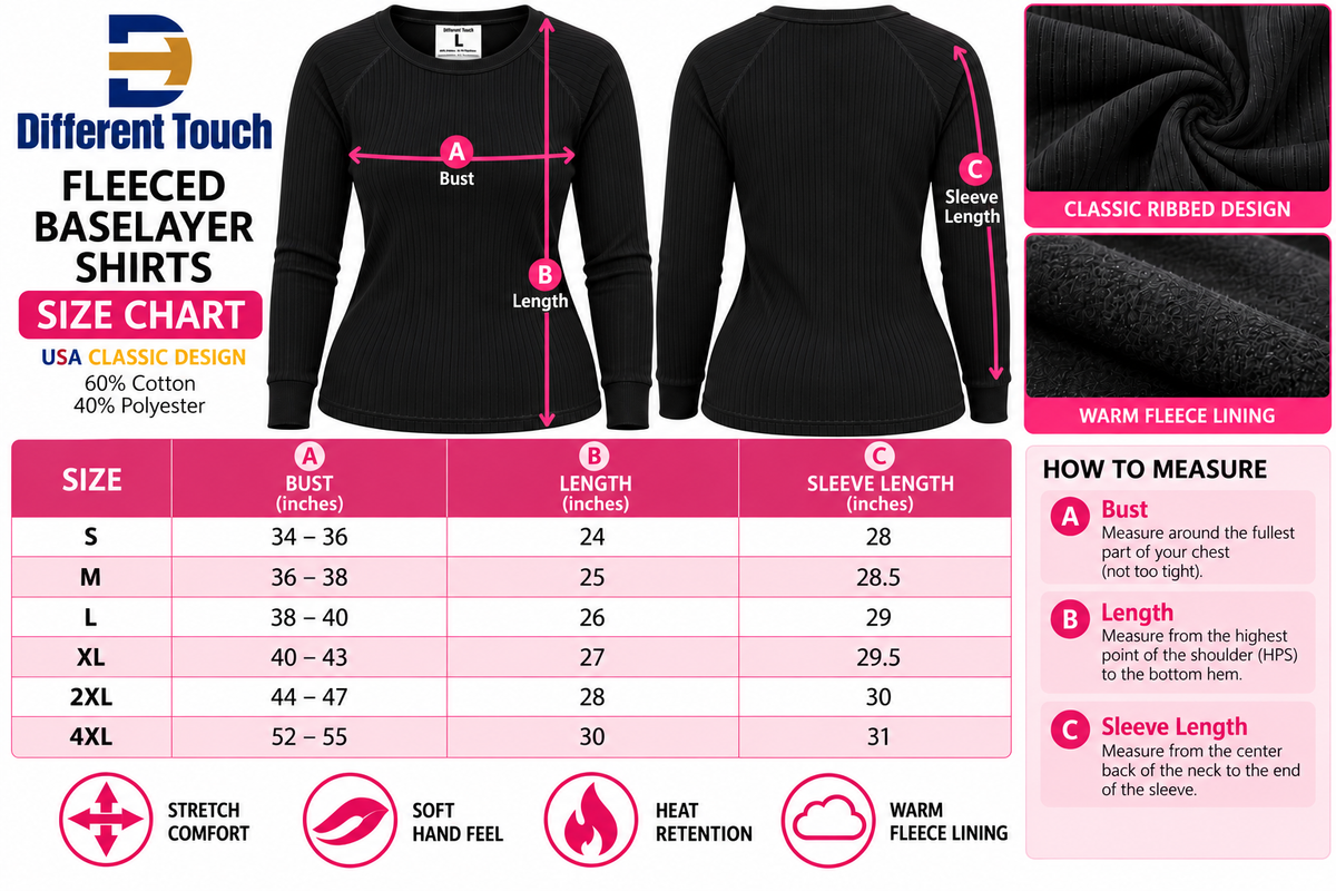 Base Layer Thermal Top | Fleeced Winter Warm