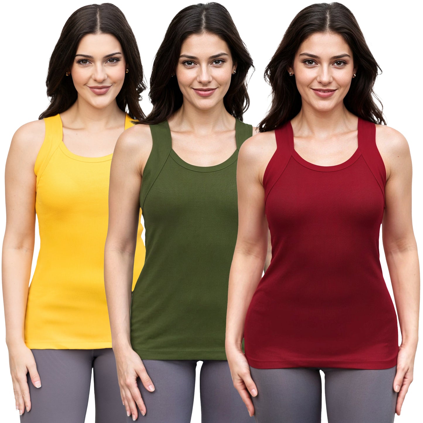 Different Touch Women Tank Tops (3 Pack)