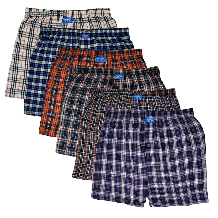 3-Pack Men's Big & Tall Printed Boxer Shorts - Cotton Blend, Button Fly, Sizes S To 5XL, Assorted Colors