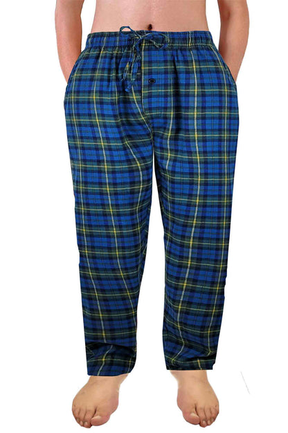 Cotton Lounge Pajama Pants for Men | Plaid S-6XL | Different Touch