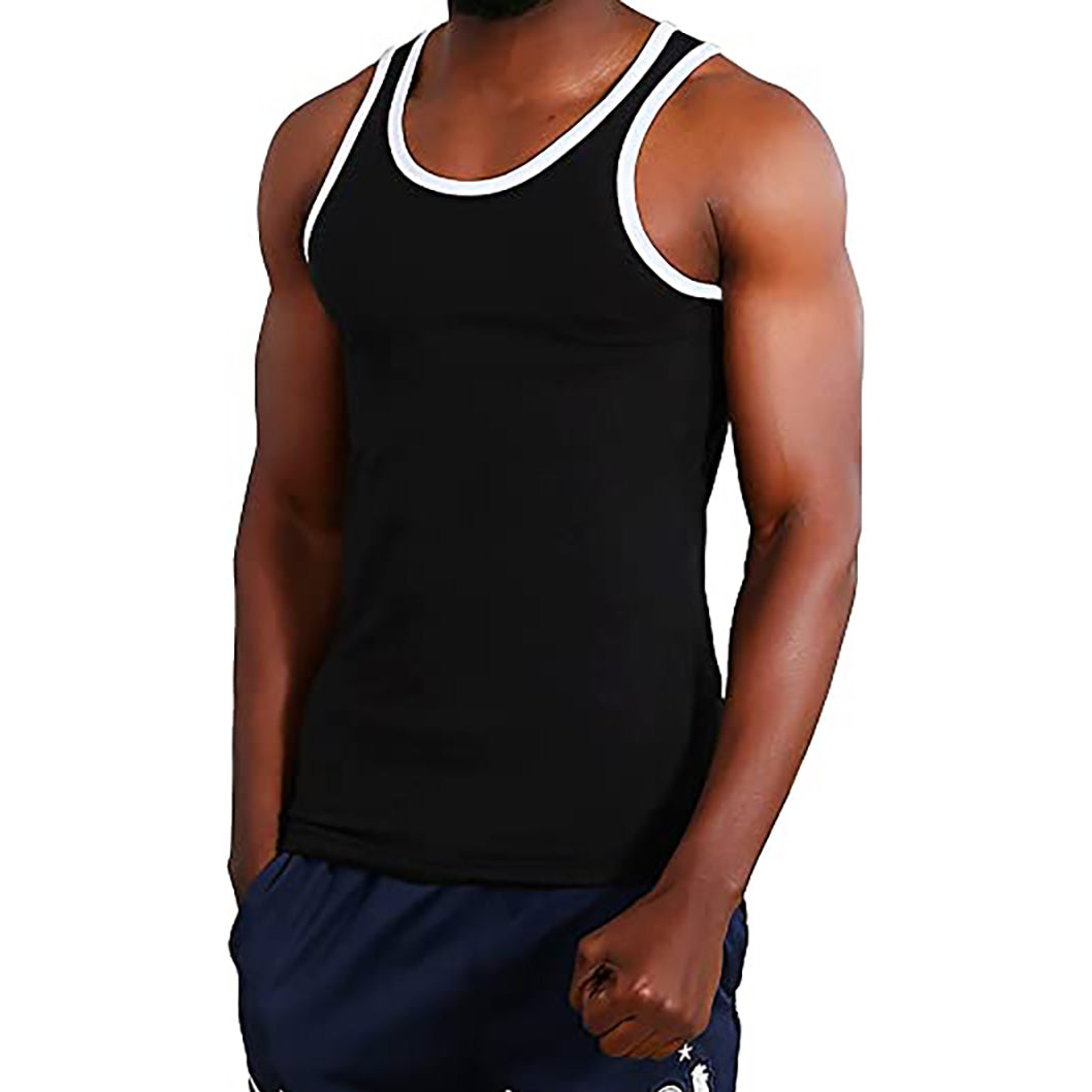 Racer Y-Back Muscle Tank Top | Cotton Blend Sleeveless | Men's ...