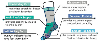 compression crew socks for men designed for sports and daily wear