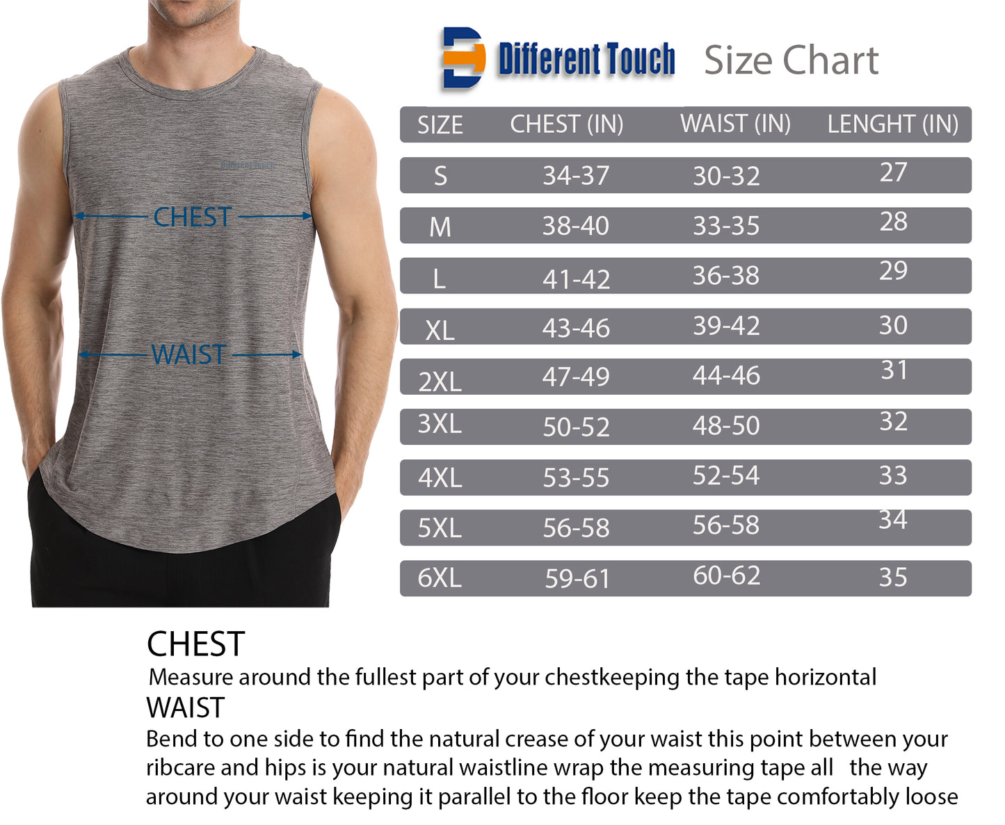 Crew Neck Muscle Tank Top | Active Gym Sleeveless | Men’s (2 Pack)