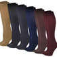 Knee High Trouser Socks | Different Touch Women's Opaque (6 Pairs)