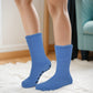 Non-Slip Lounge Slipper Socks | Cozy Plain Colors | Unisex (6 pairs)